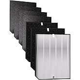 Oxyvera 2000 Replacement Filters Compatible with Air Doctor AD2000 & AD2000i Air Purifiers, Includes 1 Premium Filter, 2 Carbon Filters & 4 Pre-Filters, Compare to Part # ADF2001 ADF2002 ADF2003