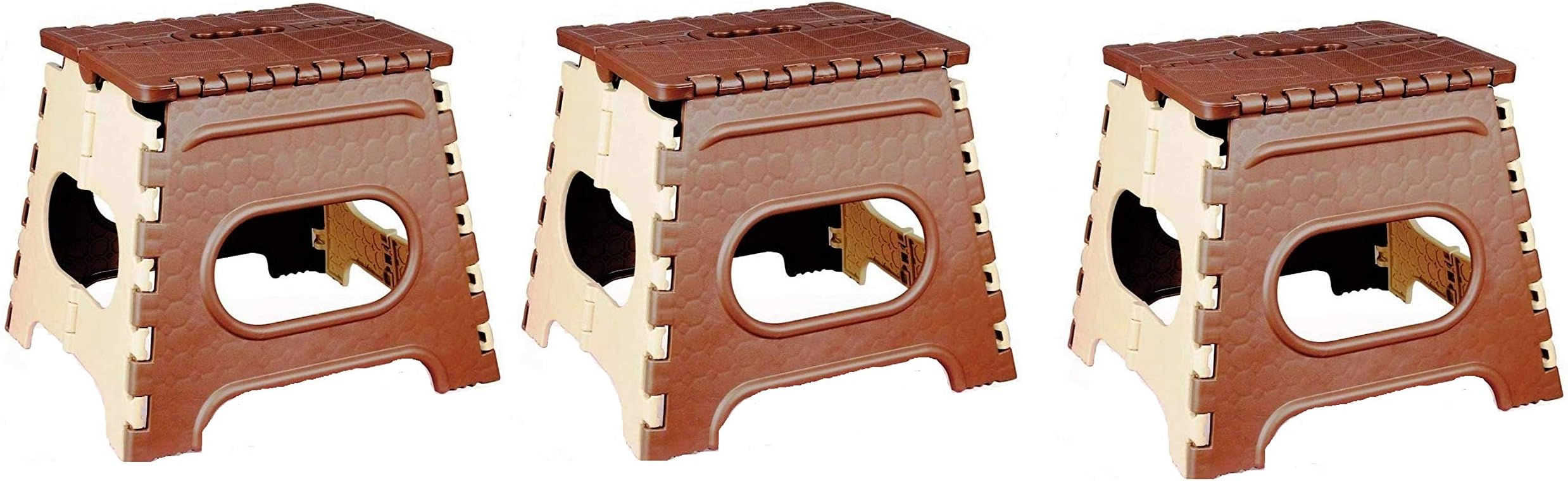 NIRVA WITH DEVICE OF WOMEN PICTURE 12 Inches Super Strong Folding Step Stool for Adults and Kids, Kitchen Stepping Stools, Garden Step Stool (Set of 3 PCS)