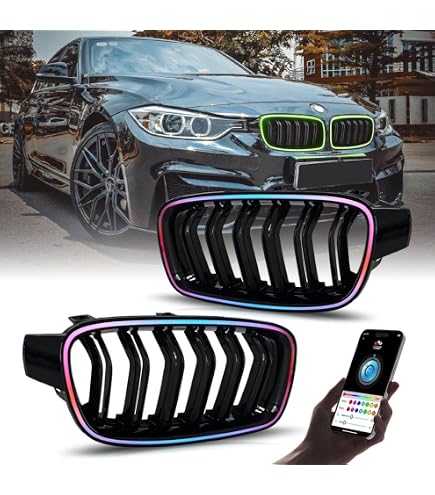 Astra Depot Glossy Black Front Kidney Grille Grill For BMW F30 320i 328i 335i 4 Doors 2012 2018 2pcs