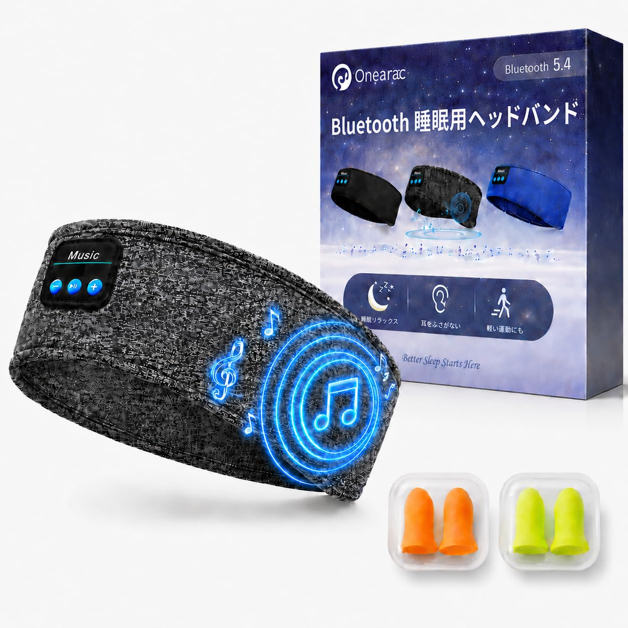 寝ホン 睡眠グッズ Bluetooth5.4 ヘッドホン ヘッドバンドヘッドホン 睡眠用イヤホン へっどホン bluetooth オーバーヘッドホン スリープ スポーツ 両用 ワイヤレスイヤホン asmr 側寝対応 日本語音声ガイダンス マイク内蔵 ハンズフリー通話 マルチポイント対応 快適装