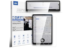 INNOSURE 2PCS Premium Tempered Glass Screen Protector for 2021/2022/2023/2024/2025 Ford Mustang Mach-E 15.5" Center Touchscre