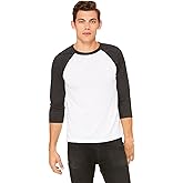 Bella Canvas Men's 3/4-Sleeve Baseball T-Shirt