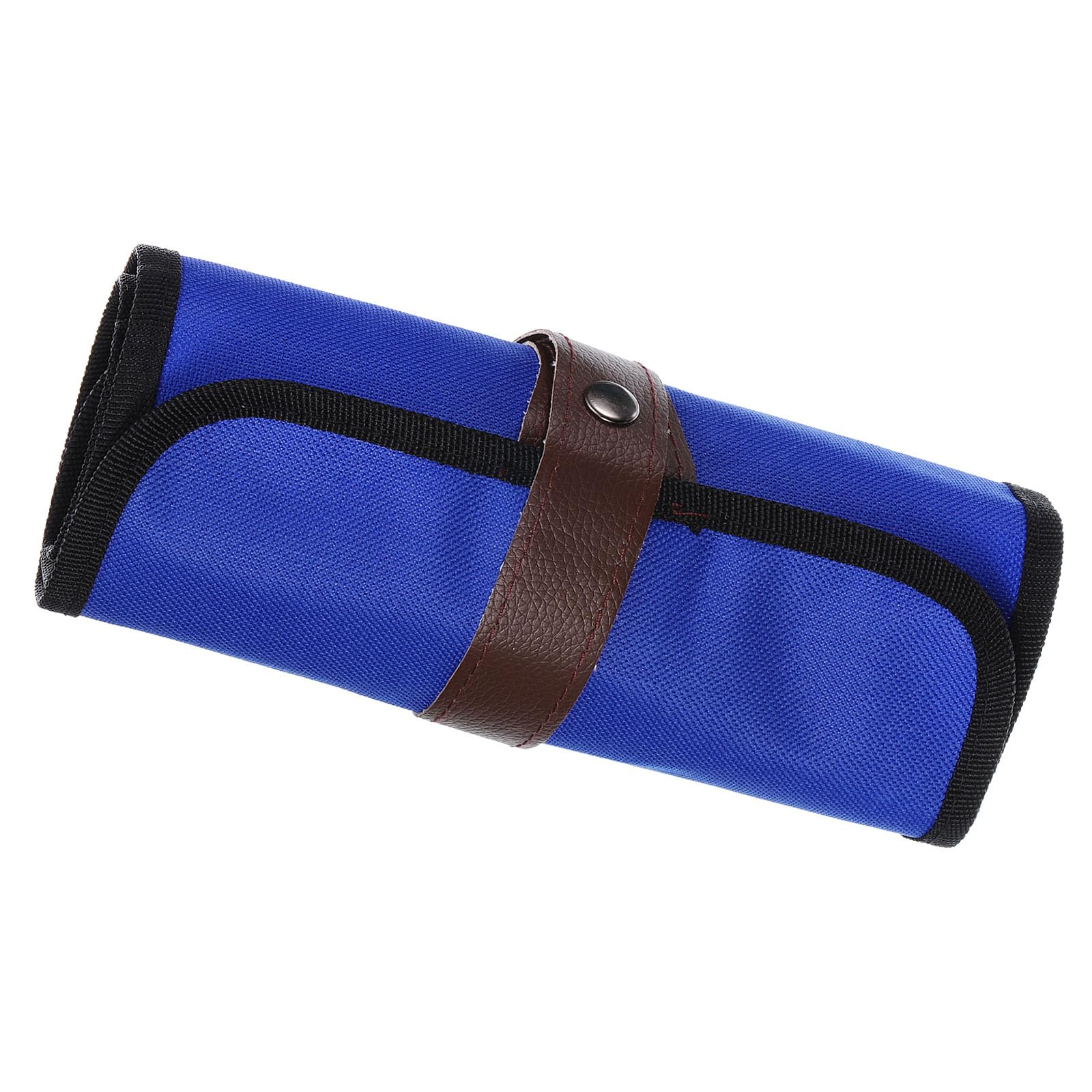 PATIKIL Handmade 48 Slots Roll Up Pencil Case, Oxford Cloth Pencil Wrap Pouch Pen Holder Organizer for Artist Drawing Coloring Sketching, Blue