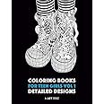 Coloring Books For Teen Girls Vol 1: Detailed Designs: Complex Designs ...