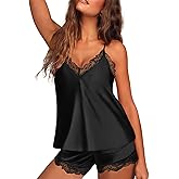 Avidlove Satin Pajamas Set Sleepwear Womens Sexy Lingerie Cami Shorts Set Nightwear S-XXL