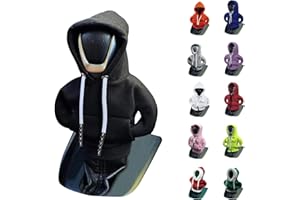 vvag Gear Shift Hoodie, Hoodie Car Gear Shift Cover, Car Shift Knob Hoodie, Automotive Interior Accessories, Universal Fit Knob Cover Gift (Black)