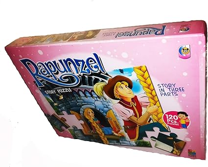 NILSEA, CJE Rapunzel Story Puzzle, Story in Three Parts with 120 Pcs Puzzles | Educational Puzzle Games | Perfect Gift for Kids