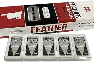 Feather Double Edge Safety Razor Blades 100 Count