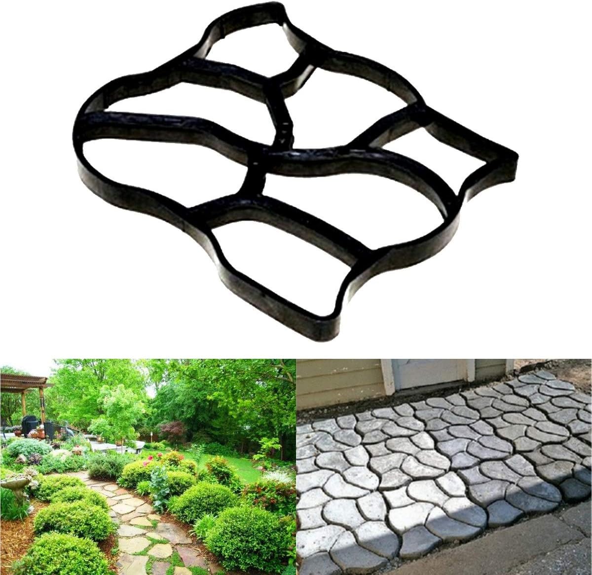 YLYP Paving Cement Brick Mold, Irregular Garden Concrete Mold, Paving Brick, DIY Plastic Path Manufacturing Mold, Paving Cement Brick Mold, Stone Road Concrete Mold