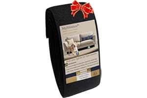 MYLIFESION Under Couch Blocker, Under Furniture Toy Blocker, Adjustable Elastic Strap Barrier to Prevent Toys and Debris from Getting Stuck Under Furniture and Sofa, for Straight Couch(3Inch x 10.25Ft)