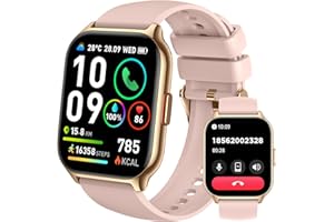 SKG Smart Watch for Men Women(Answer/Make Call) 1.95" Smartwatch for Android iPhone, 123+ Sports Fitness Tracker with Game/Calculator/Weather IP68 Waterproof Heart Rate SpO2 Sleep Monitor, V7-2