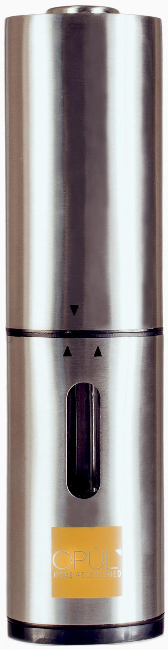 opul – Stainless Steel Electric Mill for Salt and Pepper, Pepper or Salt Mill with Ceramic Thickness Regulator, for use with one Hand, pimenteros and Salt Cellar Set with Mill