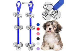 KEXIAVA 2 Pack Dog Bells, Dog Potty Bell Dog Doorbell Puppy Potty Train Bell for Door Potty Training Bells for Dogs to Ring to Go Outside Dog Doorbell Puppy Bell (Blue)