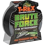 T-Rex 242703 Brute Force Strongest High Performance Duct Tape, 1.88-Inch x 25-Yard, Black