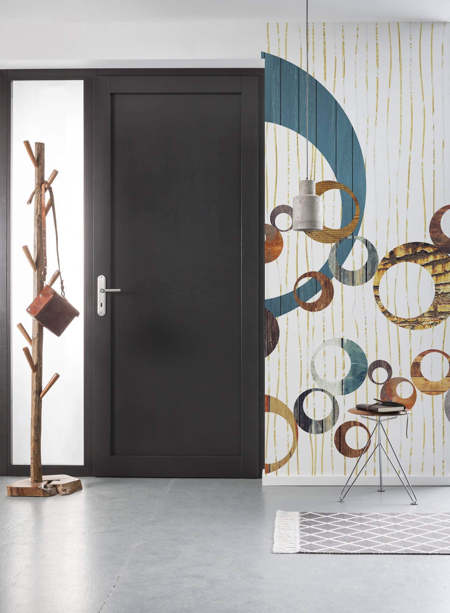 Komar Non-Woven Photo Wallpaper United White Panel 100 x 250 cm (Width x Height), Wallpaper, Bedroom, Living Room, Hallway, Decoration, Wall Decoration