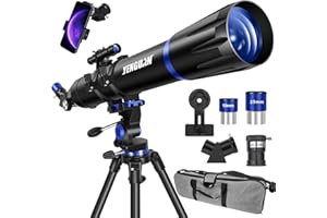 Telescope, 90mm Aperture 800mm-Telescope for Adults & Kids, Professional Refractor Telescopes for Adults High Powered, Beginn