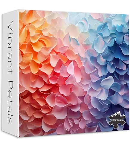 MISITU 1000 Piece Jigsaw Puzzle - Abstract Geometry Rhombus Design, Challenging Adult Puzzle (28x20 Inch)