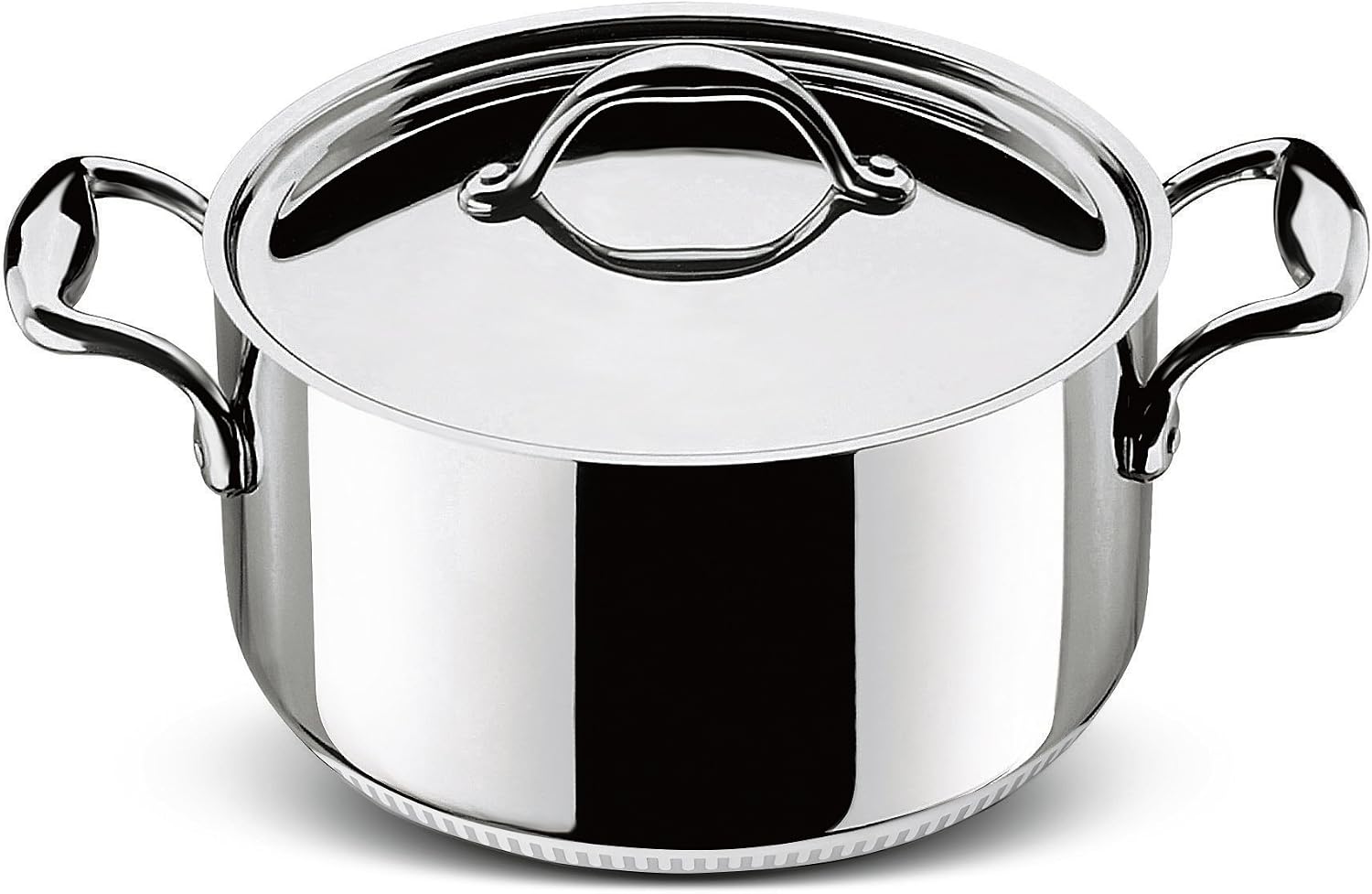 Lagostina Accademia Lagofusion Stewpot with Lid, stainless steel, stainless steel, 24 cm