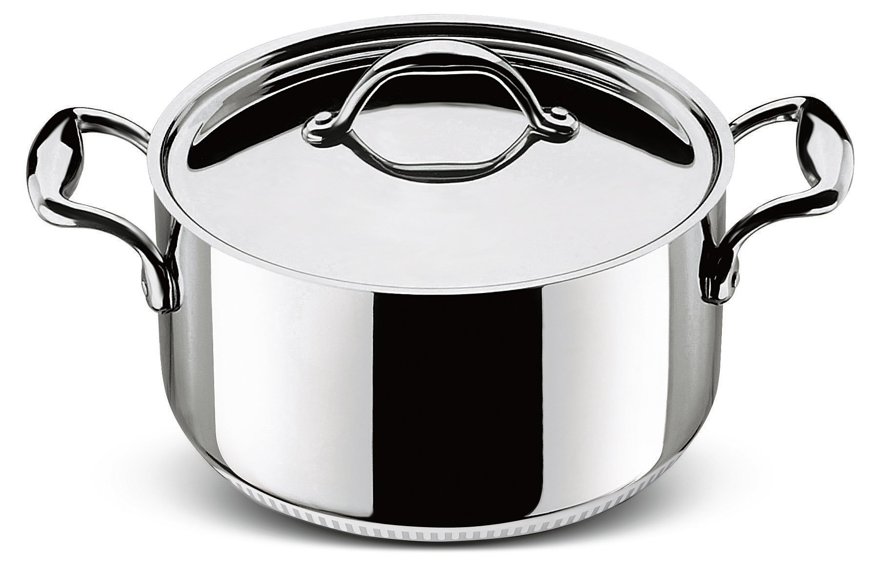 Lagostina Accademia Lagofusion Stewpot with Lid, stainless steel, stainless steel, 24 cm