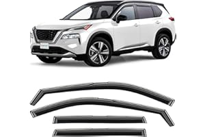CLIM ART in-Channel Incredibly Durable Rain Guards Compatible with Rogue 2021-2024, Original Window Deflectors, Vent Window Visors, Vent Deflector, 4 pcs. - 621156