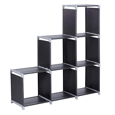 Amazon.com: SONGMICS 3-tier Storage Cube Closet Organizer Shelf 6 ...