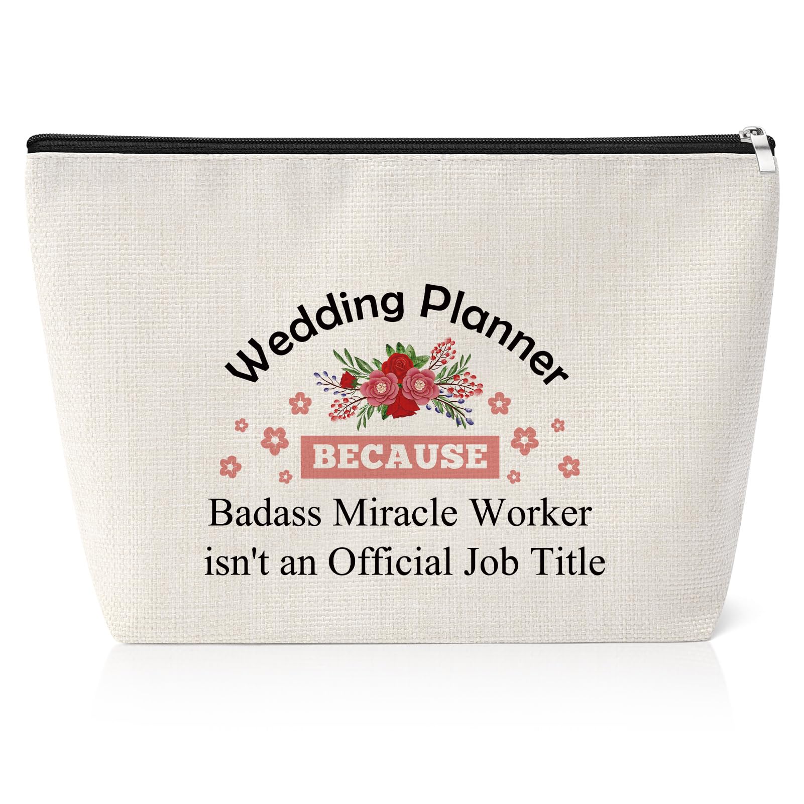 Wedding Planner Gift Makeup Bag for Wedding Day Thank You Gift for Women Wedding Coordinator Gift Bridal Shower Gift Retirement Thanksgiving Gift Wedding Planner Travel Pouch