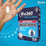 Natures Aid Bio360 Pro-30 Max Probiotic 30B Cultures 60 Veg Caps Vegan Gluten view 3