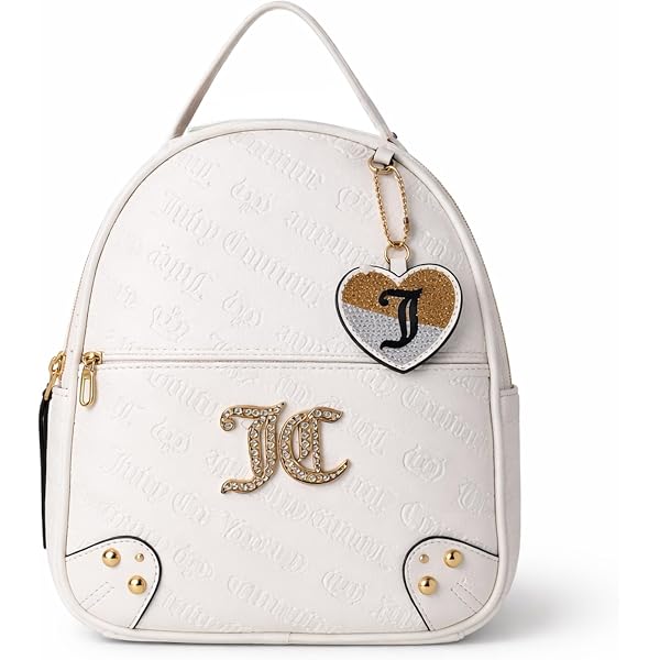 Juicy Couture Cream and Black Monogram Mini Backpack Juicy Couture | Bags | Juicy Couture Glam Backpack | Poshmark main image 2