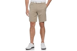 PGA Tour Men's 9" Golf Shorts with Expandable Waistband, Flat Front, Moisture-Wicking, Sun Protection, Stretch, Lightweight