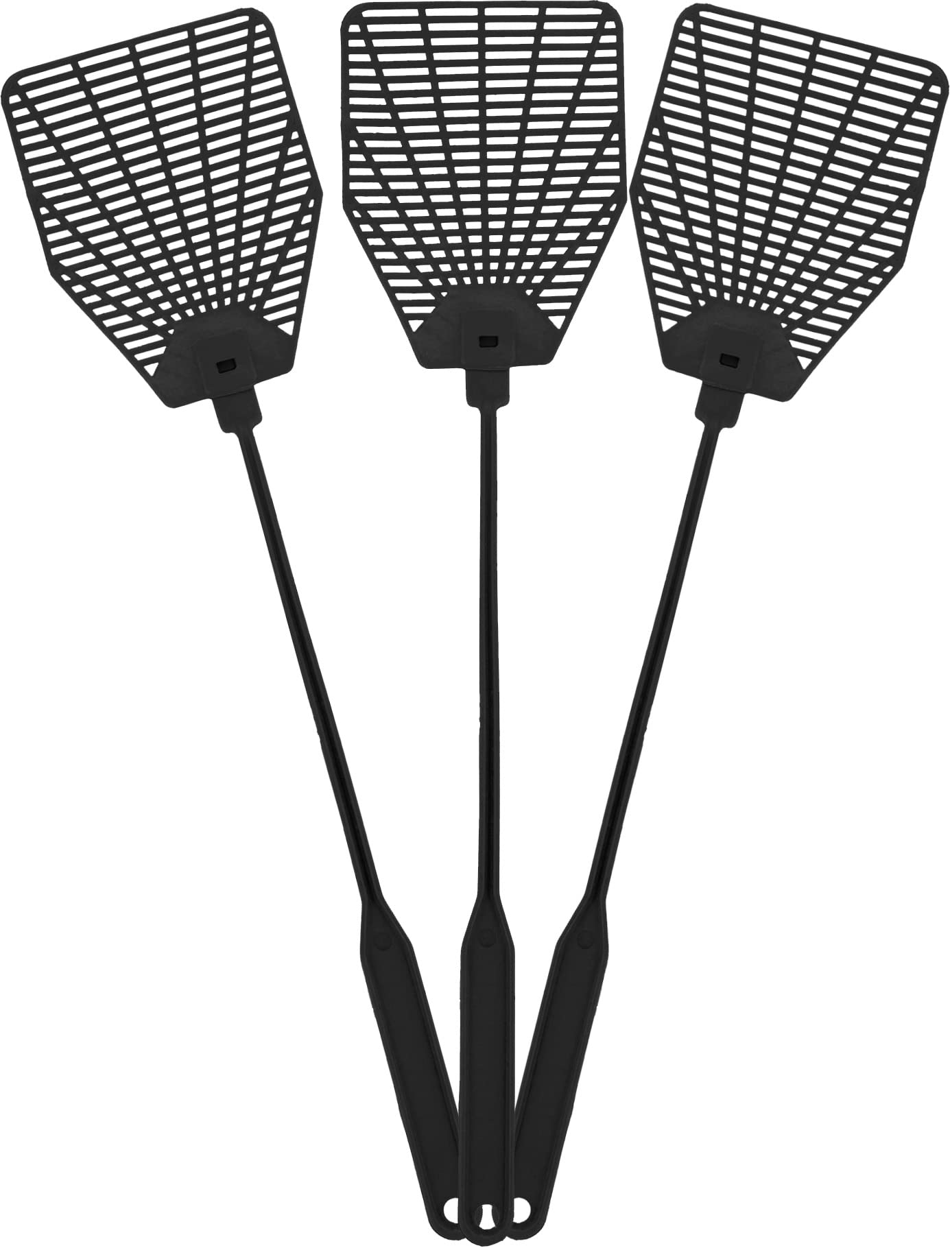 Photo 1 of OFXDD Rubber Fly Swatter, Long Fly Swatter Pack, Fly Swatter Heavy Duty (3 Pack) (Black)