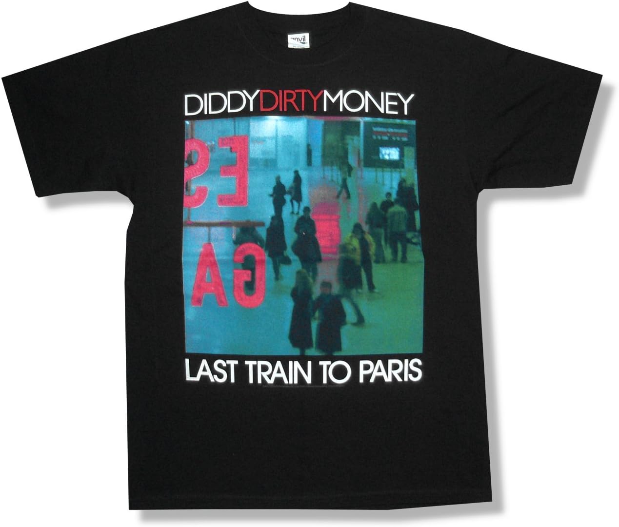 P. Diddy "Last Train Tour" Black T-Shirt New Adult (Large)