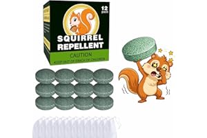 Animal Deterrent Balls 12 Pack Yard Outdoor Scent Repellent for Squirrel Mole Skunk Rabbit Garden Garage Attic Use (1)