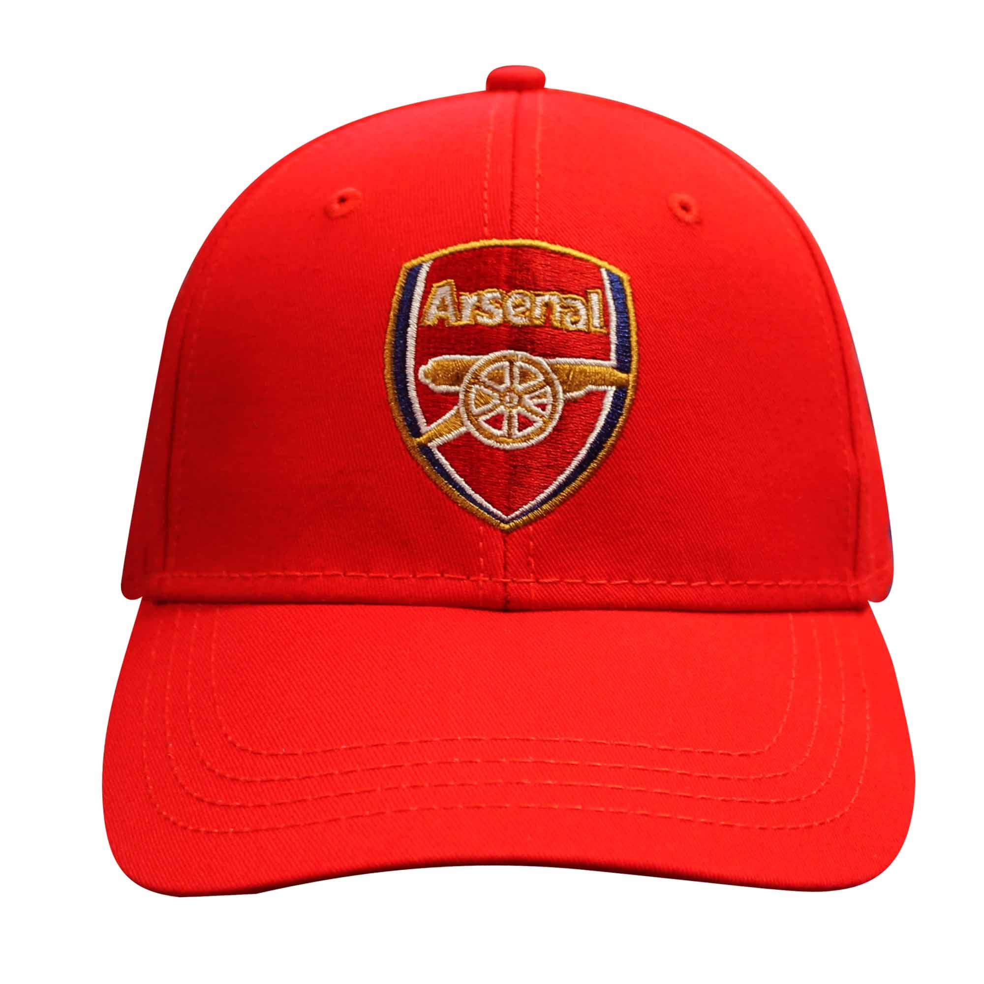 Official Arsenal FC Crest Premier League Baseball Cap Red