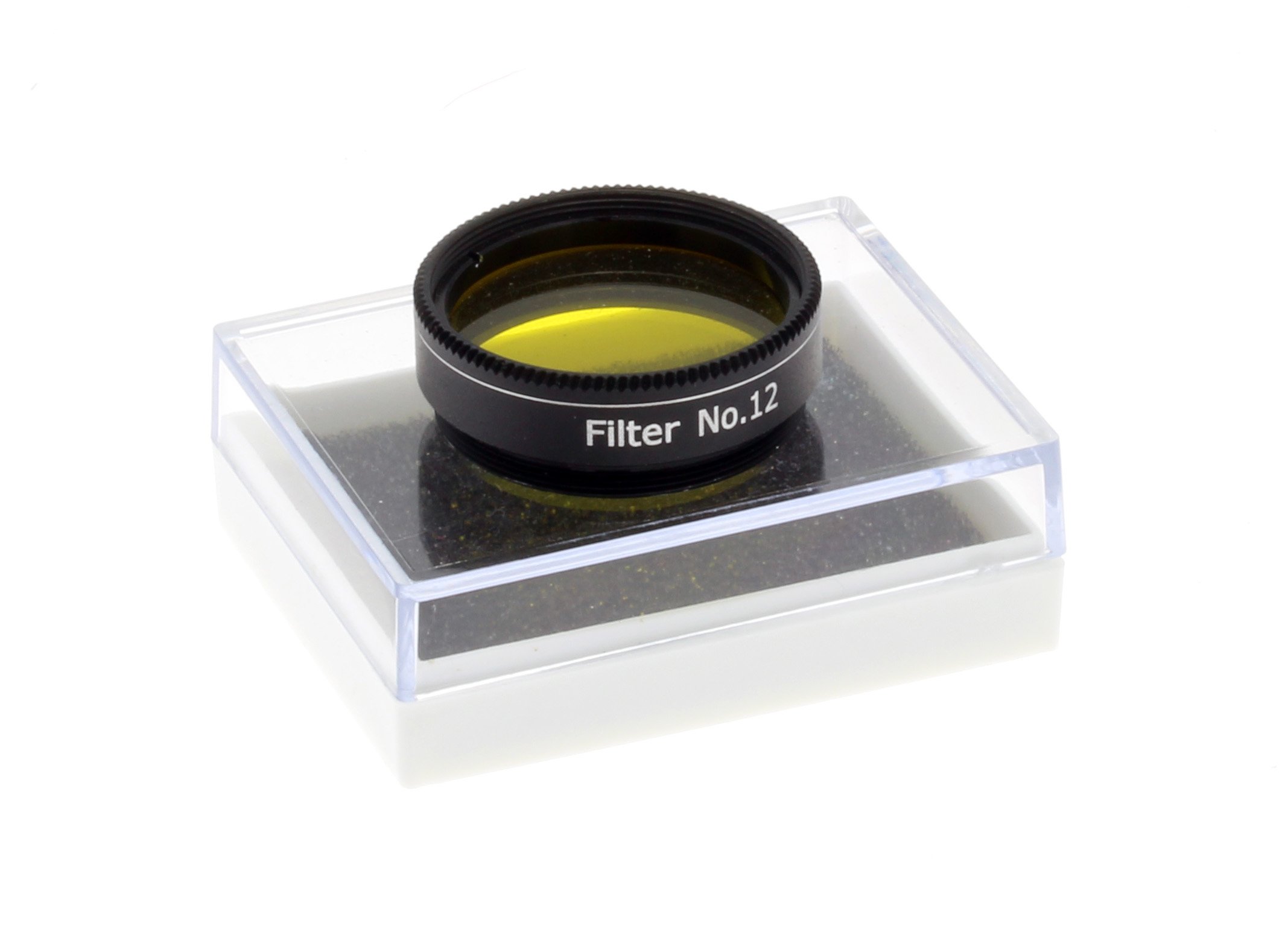 Yellow Colour 1.25" Telescope Filter - (74% transmission) Enhances Red/Orange Features On Saturn & Jupiter - Increases Contrast Of Blue/Green Features On Mars - Includes Plastic Protection Hard Case