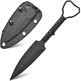 Gtkii GTK345 Fixed Blade Knife K110 Steel Blade Full Tang G10 Handle Cool Style EDC Fix Knifes for Outdoor Camping Survival(Black)