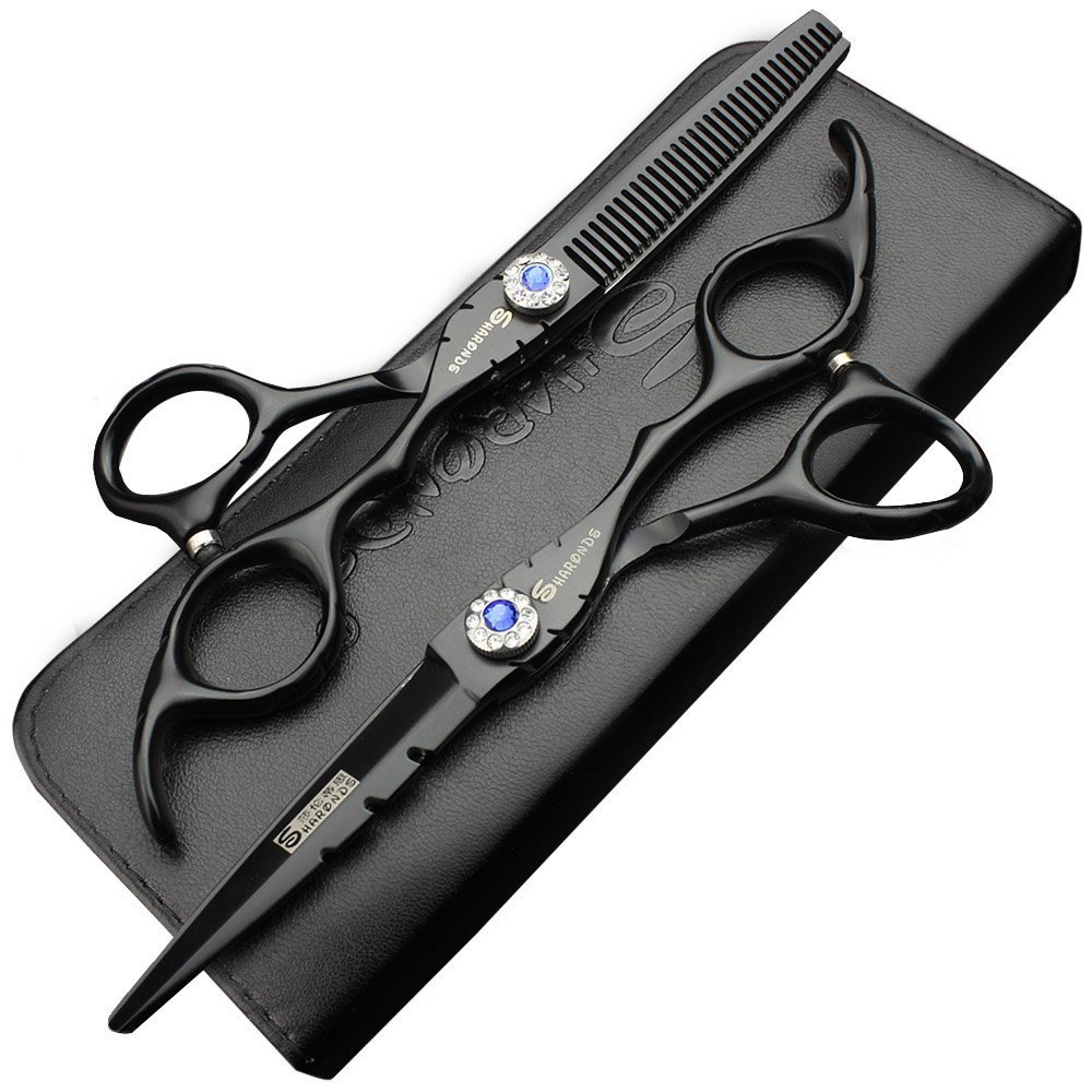 SHARONDS 6-inch Hair Clipper Set, Hair Clippers, thinning Scissors Suitable for Hairdressers and Household use (6 inch -2pc-A)