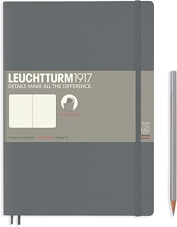 Amazon ロイヒトトゥルム ノート B5 ドット方眼 ソフトカバー アンスラサイト 正規輸入品 ノート 文房具 オフィス用品
