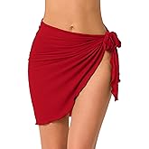 Tournesol Women's Sarong Coverups Short Beach Skirt Sheer Swimsuit Wrap Skrits Bikini Bathing Suit Wraps