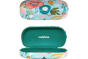 molshine Hard Shell Sunglasses Case,Classic Large Glasses Case for Women Men,Sunglass Eyeglasses