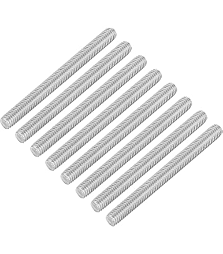 10-Pack Stainless Steel Metric Studs - M6x1.0 & M8x1.25 Threads, 304 Grade, Double-Ended