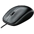 Logitech B100 Optical USB Mouse Color Black Model 910-003357