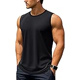 TACVASEN Men's Sleeveless Shirt UPF 50+ Sun Protection Tank Tops Lightweight Moisture Wicking Gym Workout Muscle Shirts