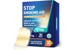 TUWYFE 【30 Patches】 Smoking Aid Stop Smoking Patch Step 3, Easy and Effective Anti-Smoking Stickers - Best Product to Quit Smoking (Stop Smoking Step 3 [7 mg])