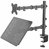 VIVO Black Fully Adjustable 13 to 32 inch Single