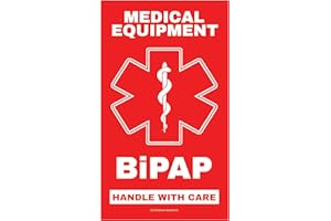 CPAP MEDICAL LUGGAGE TAG BiPAP Medical Equipment Luggage Tag - Handle with Care, DOT and ACAA regulations (Lug-BiPAP -329) Quantity (2)