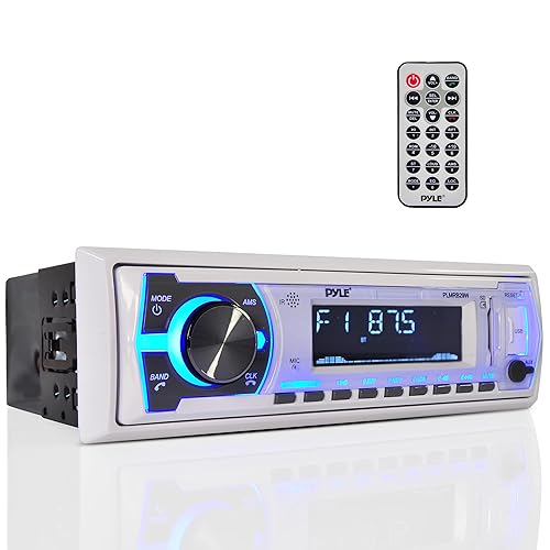 Pyle Marine Bluetooth Stereo Radio 12V Single DIN In-Dash