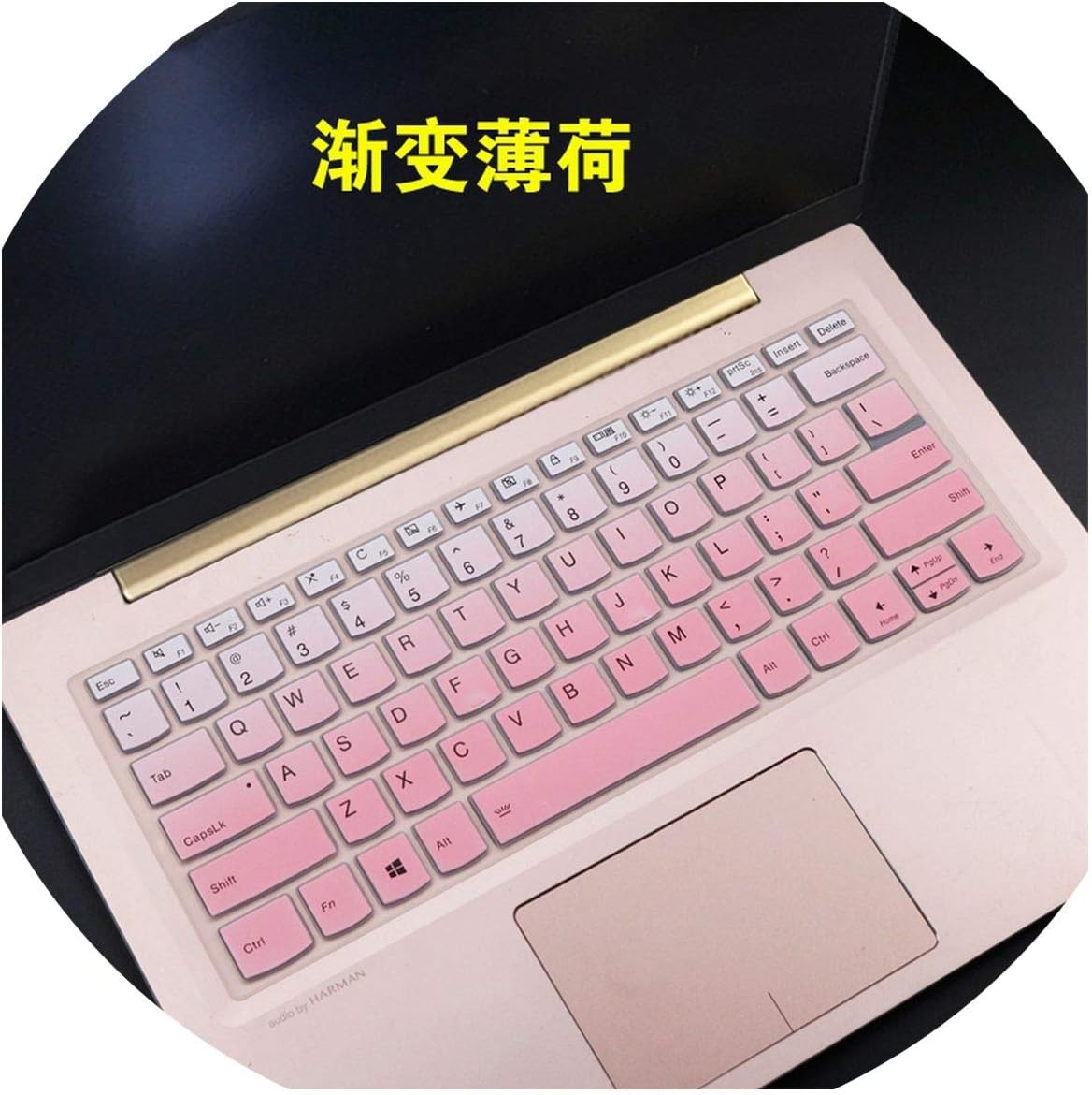 for Lenovo Ideapad S340 S340 14 Api S340 14iwl S340 14api 14 Inch / C340 15iwl 15 15.6 Inch Laptop Keyboard Cover Skin Protector,Fadepink