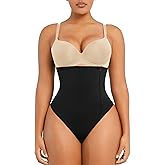 SHAPELLX Tummy Control Shapewear Side Zipper Panties Body Shaper for Women Compression Shapewear Thong Girdle Waist Shaper