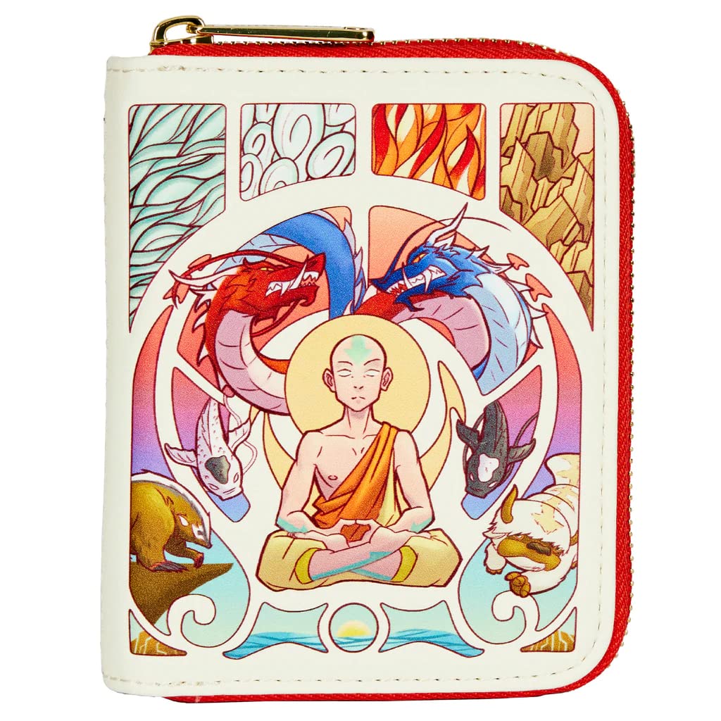 loungefly Avatar Aang Glow in The Dark Zip Around Wallet