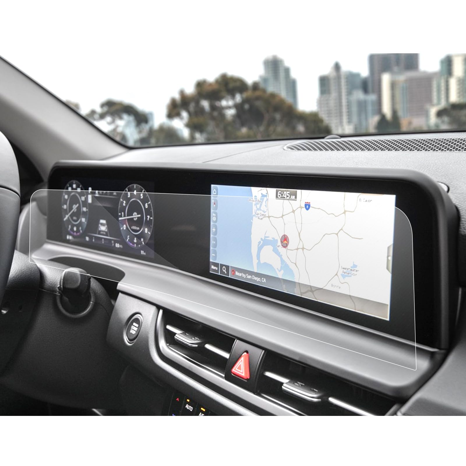 Photo 1 of **1 PC NOT 2** SXCY 1PCS for 2025 2026 Kia Seltos Screen Protector 2024 2025 2026 Seltos Accessories(S/X-Line/SX) 2025 2026 Seltos Navigation Infotainment Screen Protector[Nano]